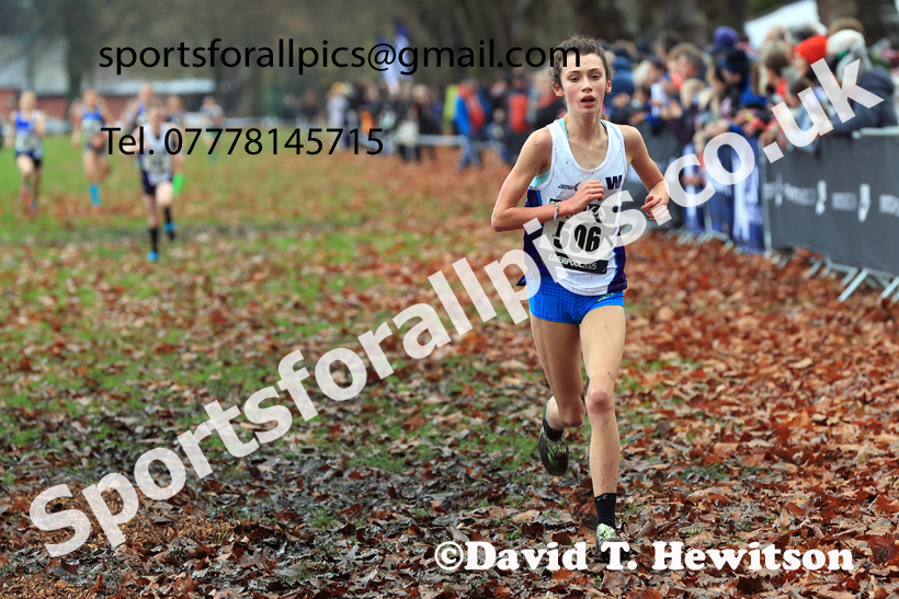 Girls Under-13s 2025 Liverpool Cross Challenge, Sefton Park, Saturday, November 22th. Photo: David T. Hewitson/Sports for All Pics